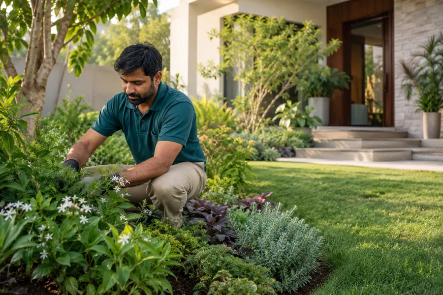 Gardeners at work — illustrative photograph